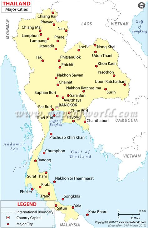 city in thailand list